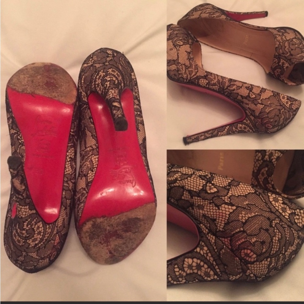Chantilly lace Louboutin’s